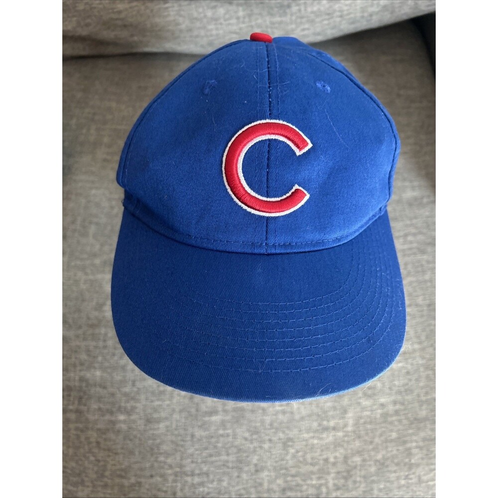 Chicago Cubs Hat Cap Strap Back Youth One Size Blue OC Sports MLB Cotton Twill